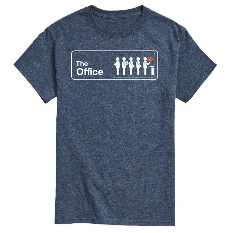アニメキャラクター メンズ トップス Tシャツ Licensed Character Men's The Office Pretzel Day Tee Blue ブルー
