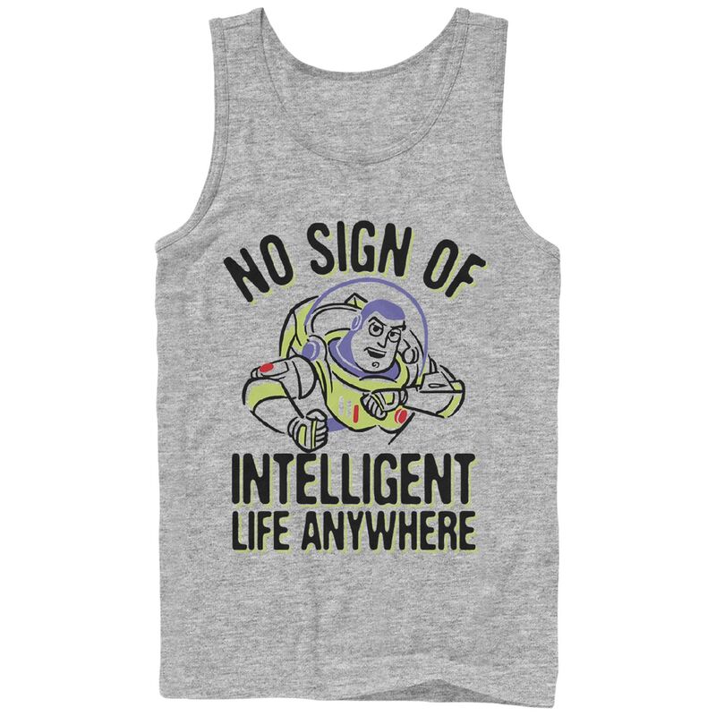 ディズニー ピクサー メンズ トップス Tシャツ グラフィック Disney / Pixar's Toy Story Buzz No Sign Anywhere Men's Graphic Tank Top Athletic Heather ヘザー