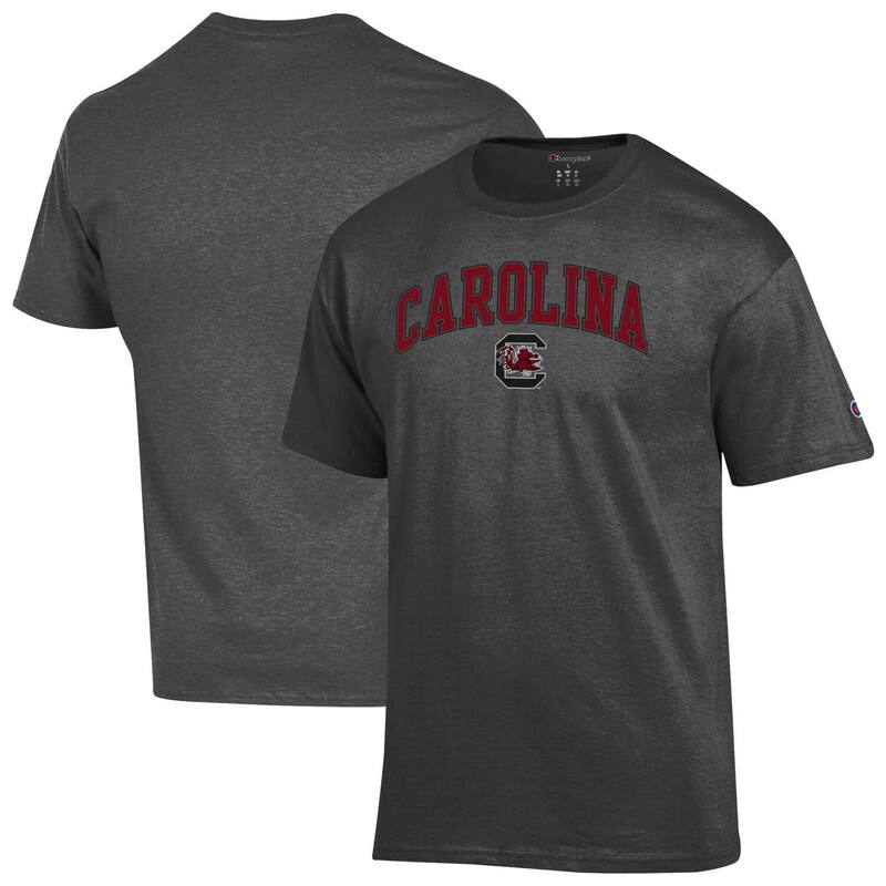チャンピオン メンズ トップス Tシャツ ロゴ Men Champion Charcoal South Carolina Gamecocks Arch Over Logo T-Shirt Scr Charco チャコール