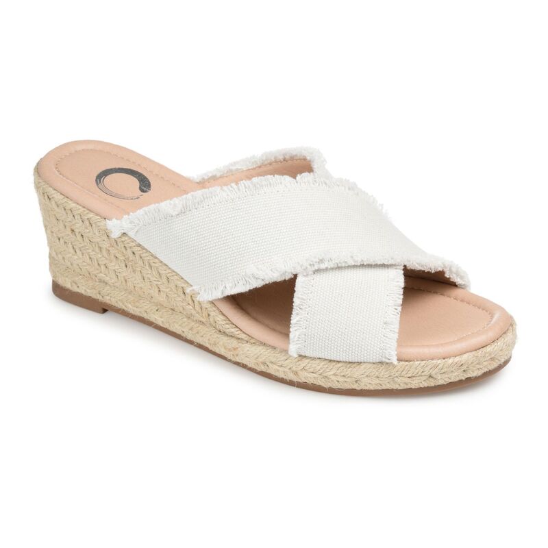 ジュルネ コレクション レディース シューズ サンダル Journee Collection Shanni Women's Wedge Sandals Grey グレー