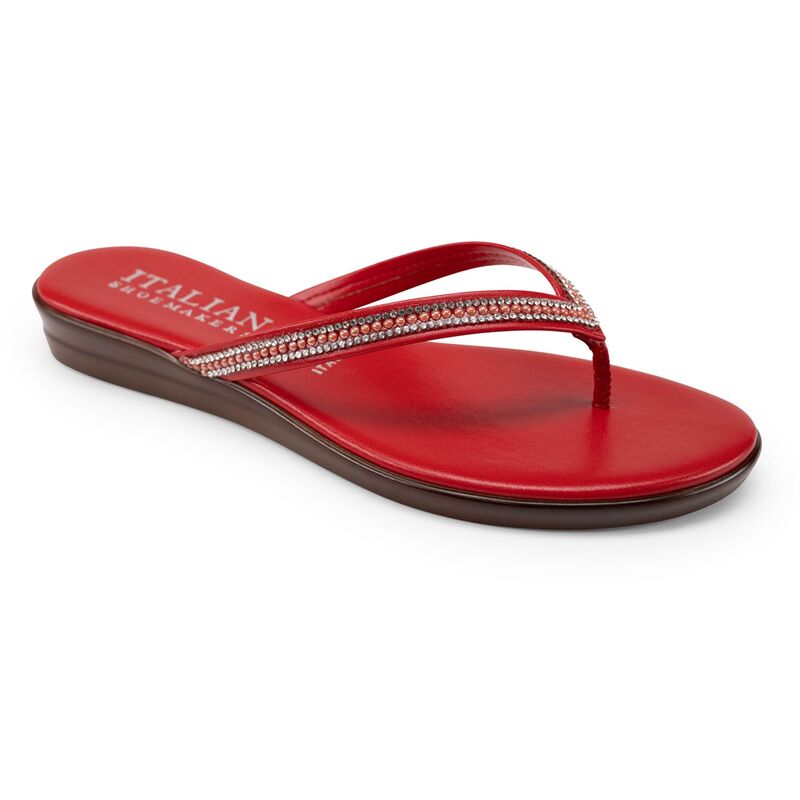 イタリアンシューメーカー レディース シューズ サンダル Italian Shoemakers Minley Women's Flip-Flop Sandals Red レッド