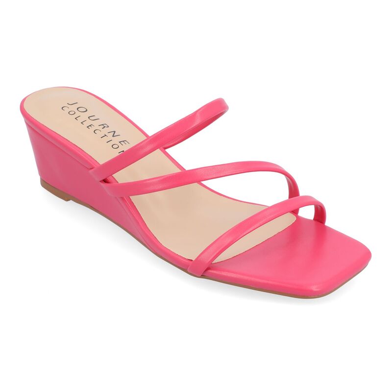 ジュルネ コレクション レディース シューズ サンダル Journee Collection Takarah Women's Wedge Sandals Pink ピンク