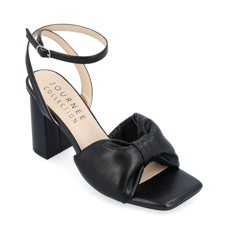 ジュルネ コレクション レディース シューズ サンダル ヒール Journee Collection Tru Comfort Foam Lottey Women's Block Heel Sandals Black ブラック