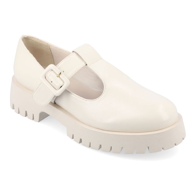 ジュルネ コレクション レディース シューズ パンプス Journee Collection Suvi Tru Comfort Foam Women's Mary Jane Flats Bone