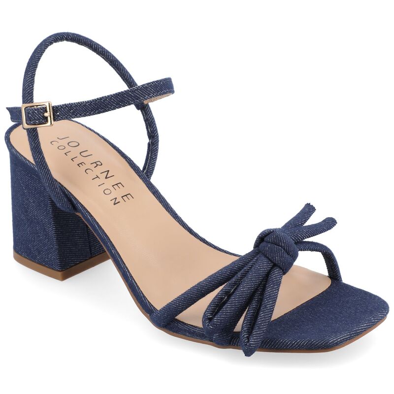 ジュルネ コレクション レディース シューズ サンダル Journee Collection Meryl Women's Tru Comfort Foam Sandals Dark Denim デニム
