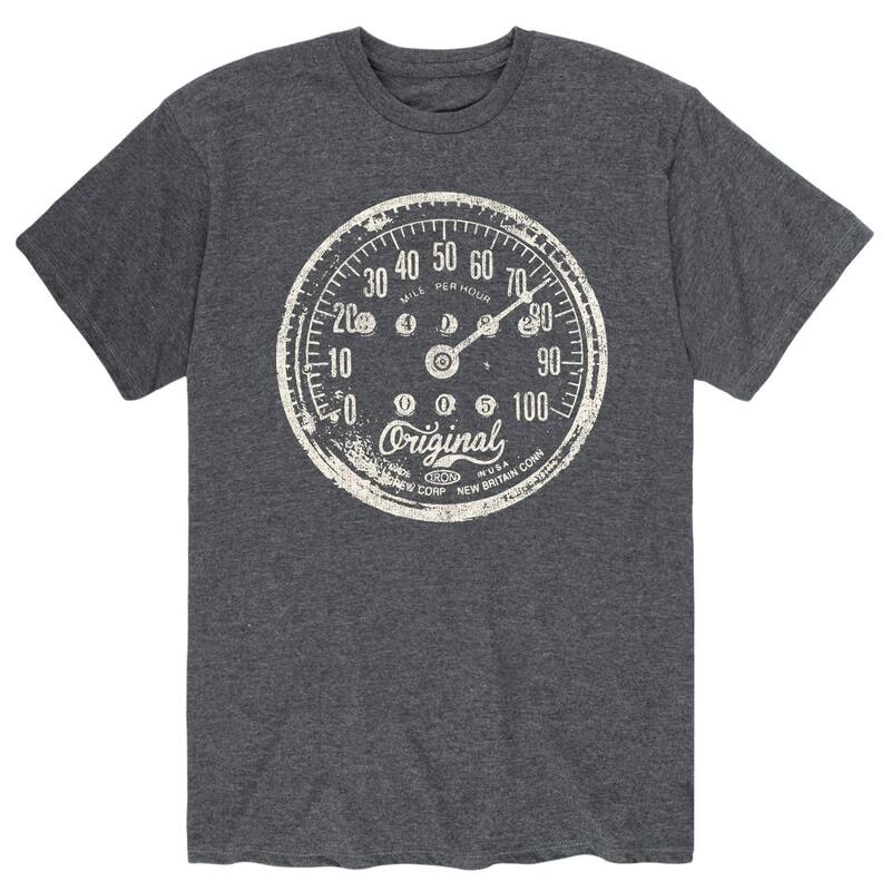 アニメキャラクター メンズ トップス Tシャツ ヴィンテージ Licensed Character Men's Vintage Motorcycle Speedometer Tee Gray グレー