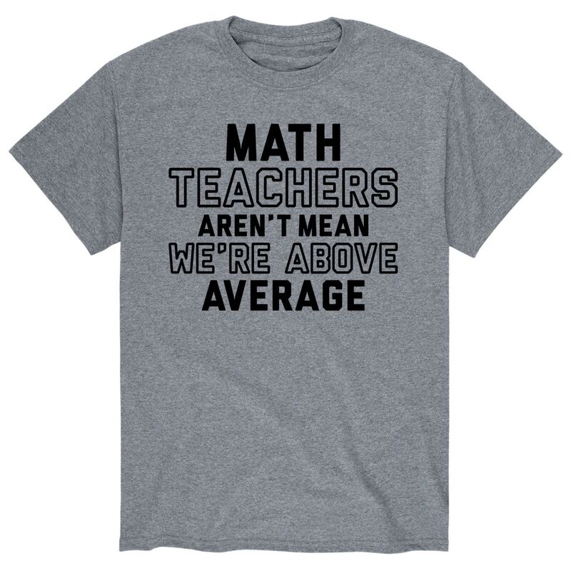 アニメキャラクター メンズ トップス Tシャツ Licensed Character Men's Math Teachers Arent Mean Tee Gray グレー