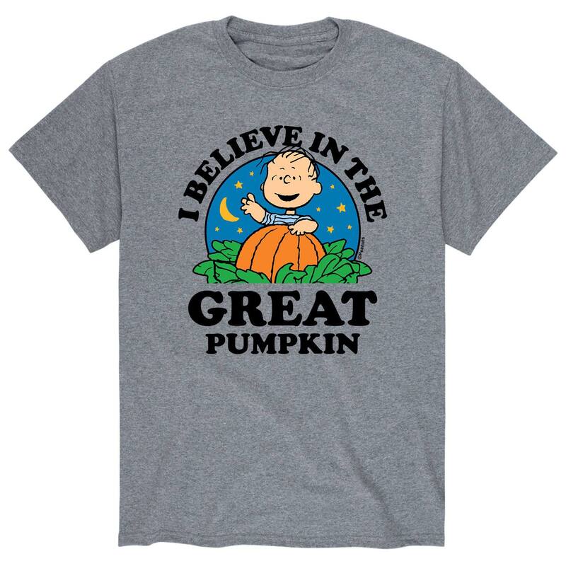 アニメキャラクター メンズ トップス Tシャツ Licensed Character Men's Peanuts Believe In Greatee Gray グレー