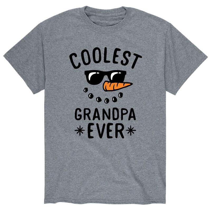 アニメキャラクター メンズ トップス Tシャツ Licensed Character Men's Coolest Grandpa Ever Tee Athletic Heather ヘザー