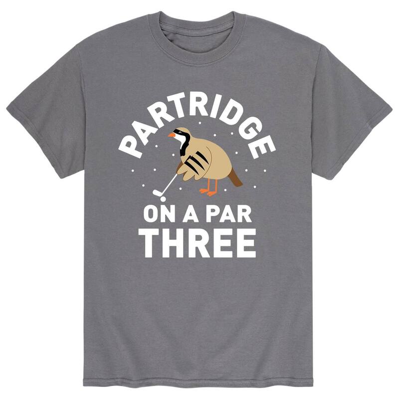アニメキャラクター メンズ トップス Tシャツ Licensed Character Men's Partridge On A Par Three Tee Charcoal チャコール