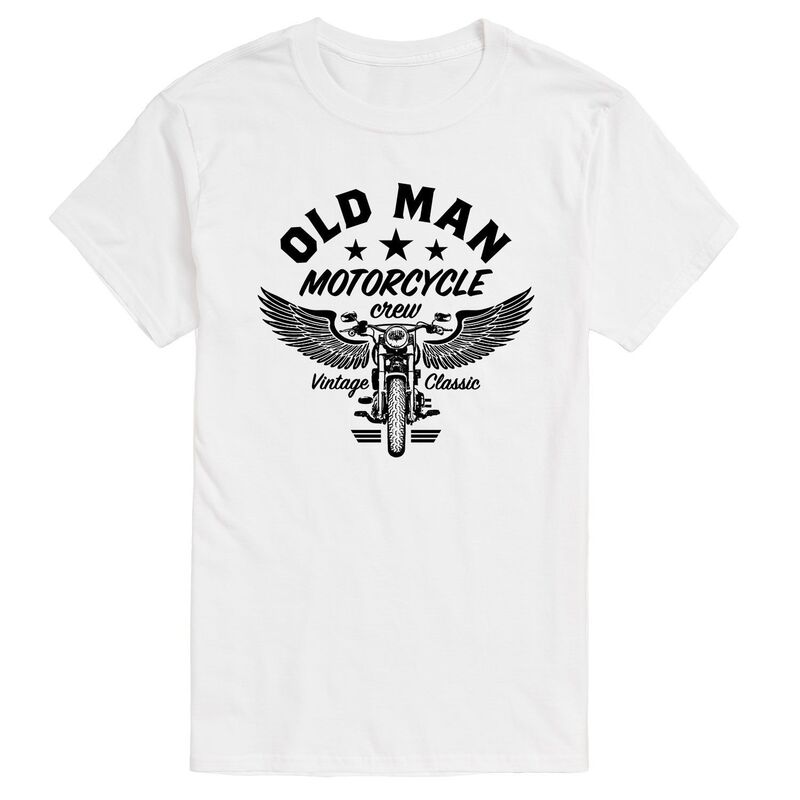 アニメキャラクター メンズ トップス Tシャツ Licensed Character Men's Old Man Motorcycle Crew Tee White ホワイト