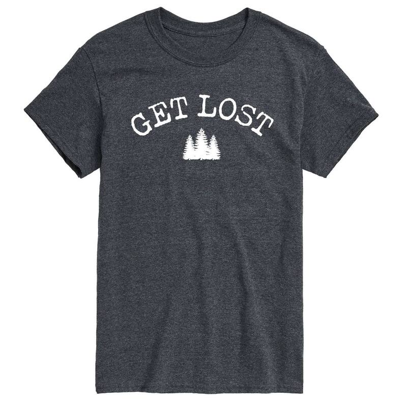 アニメキャラクター メンズ トップス Tシャツ Licensed Character Men's Get Lostee Gray グレー