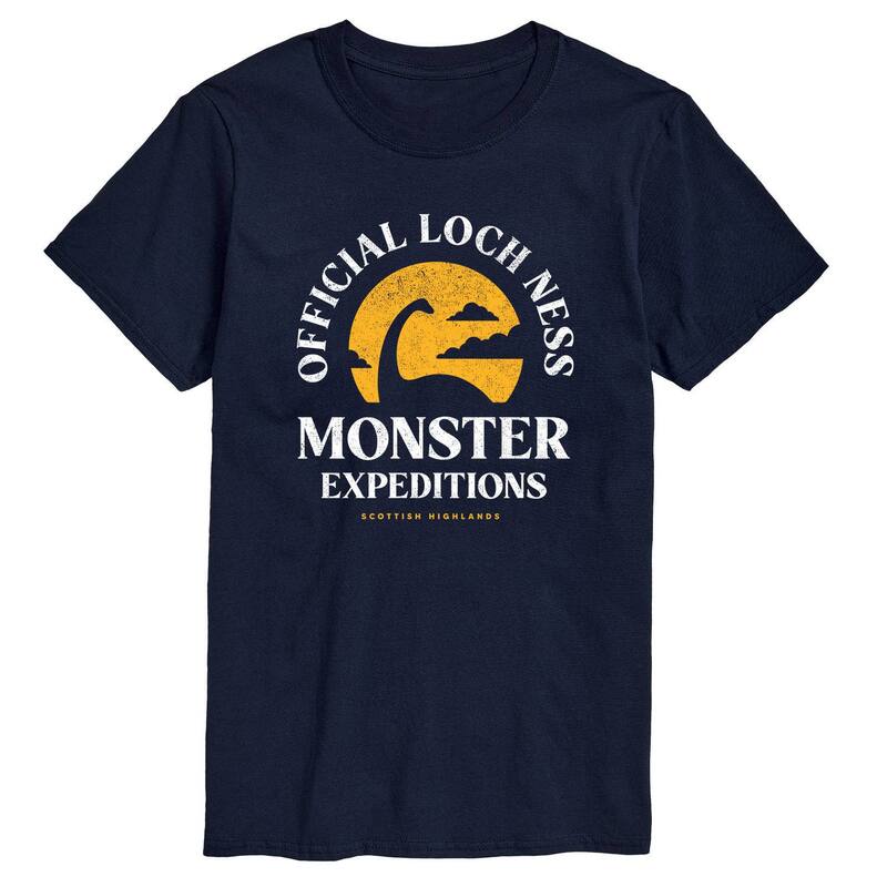アニメキャラクター メンズ トップス Tシャツ Licensed Character Men's Loch Ness Monster Expeditions Tee Navy ネイビー