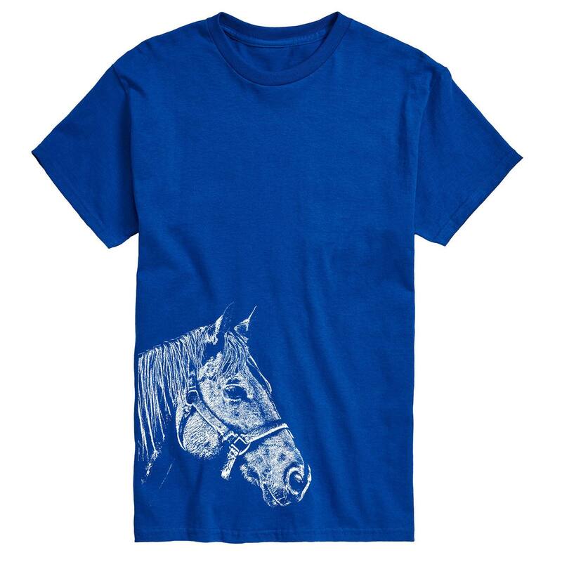 アニメキャラクター メンズ トップス Tシャツ トール Licensed Character Big & Tall Side Profile Horse Tee Blue ブルー