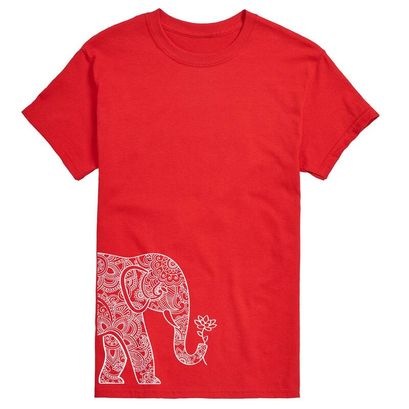 アニメキャラクター メンズ トップス Tシャツ トール Licensed Character Big & Tall Elephant Lotus Tee Red レッド