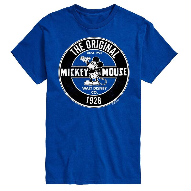 ディズニー メンズ トップス Tシャツ トール グラフィック Disney's Mickey Mouse Big & Tall OGraphic Tee Blue ブルー