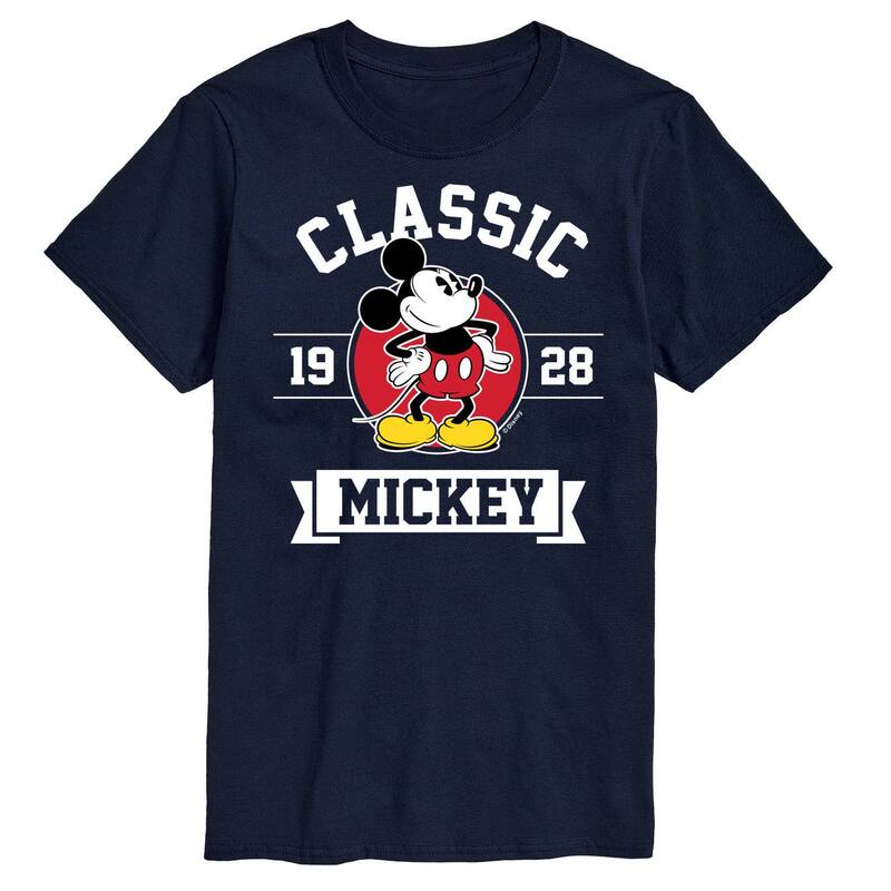 ディズニー メンズ トップス Tシャツ トール グラフィック Disney's Mickey Mouse Big & Tall Classic 28 Graphic Tee Navy ネイビー