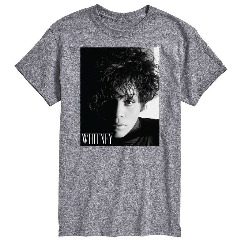 アニメキャラクター メンズ トップス Tシャツ Licensed Character Men's Whitney Houston Tee Gray グレー
