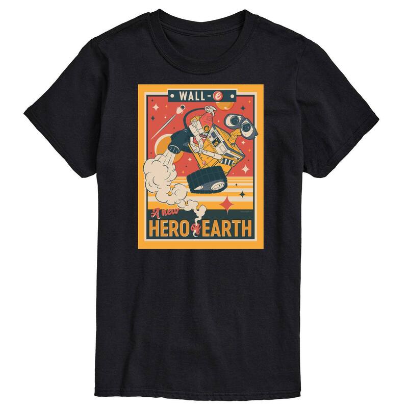 ディズニー メンズ トップス Tシャツ トール グラフィック Disney's Wall-E Big & Tall New Hero Graphic Tee Black ブラック