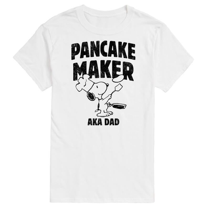 アニメキャラクター メンズ トップス Tシャツ グラフィック Licensed Character Men's Peanuts Pancake Maker Graphic Tee White ホワイト