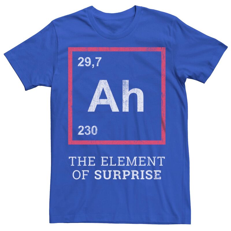 アニメキャラクター メンズ トップス Tシャツ グラフィック Licensed Character Men's Ah Thelement Of Surprise Graphic Tee Royal