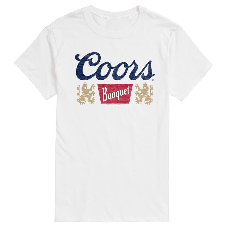 アニメキャラクター メンズ トップス Tシャツ ロゴ グラフィック Licensed Character Men's Coors Banquet Logo Graphic Tee White ホワイト
