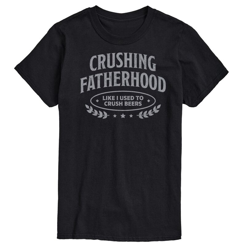 アニメキャラクター メンズ トップス Tシャツ グラフィック Licensed Character Men's Crushing Fatherhood Graphic Tee Black ブラック