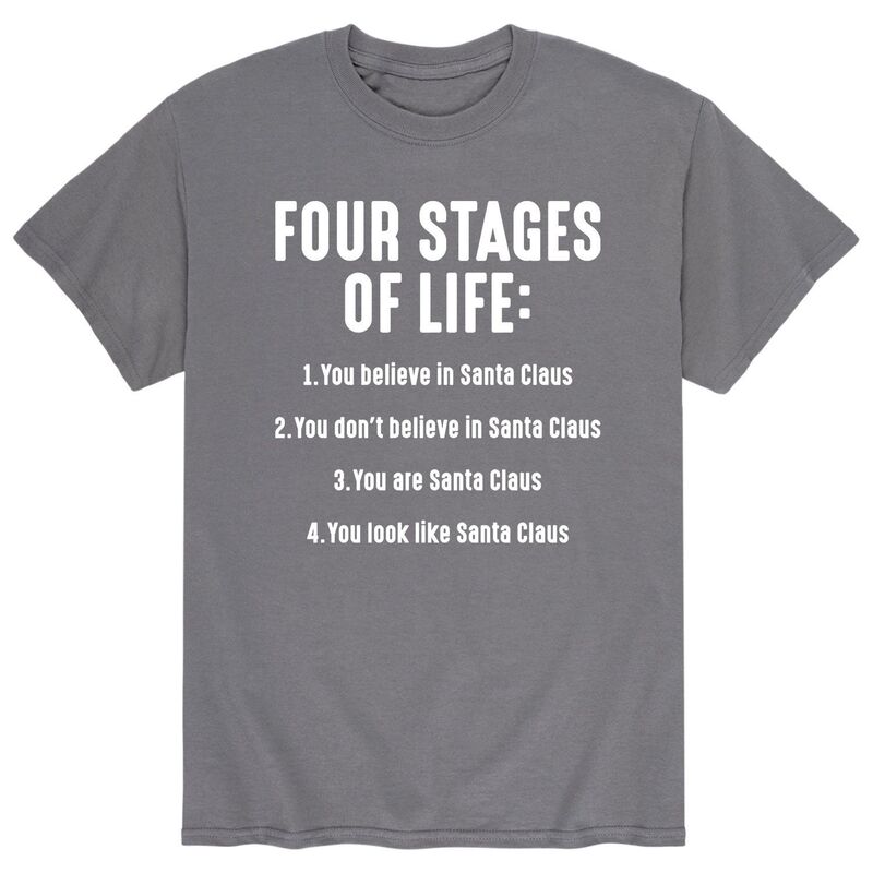 アニメキャラクター メンズ トップス Tシャツ Licensed Character Men's Four Stages Of Life Tee Charcoal チャコール
