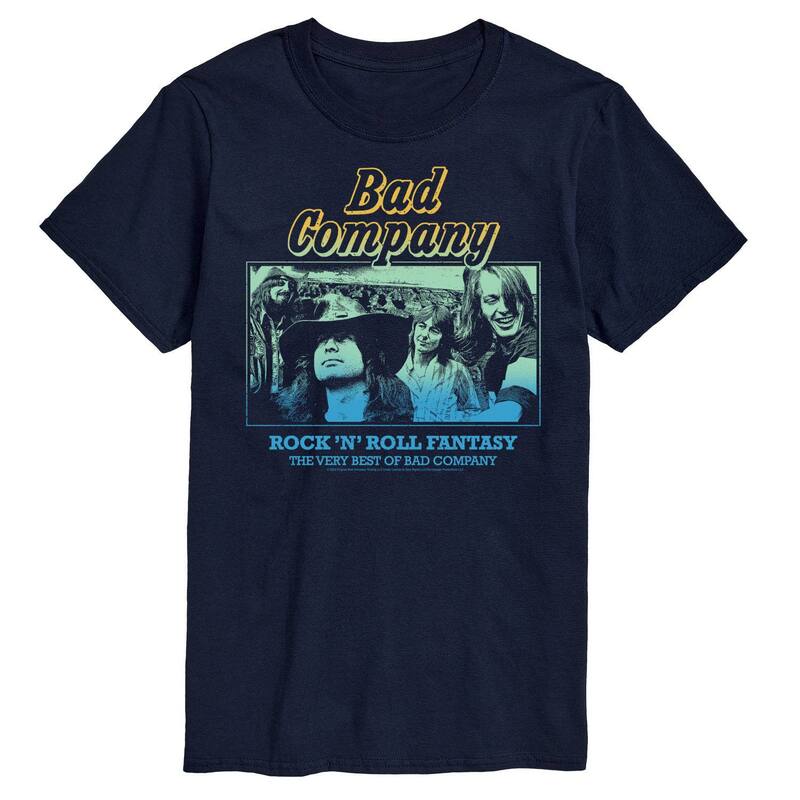 アニメキャラクター メンズ トップス Tシャツ Licensed Character Men's Bad Company Rock N Roll Fantasy Tee Navy ネイビー
