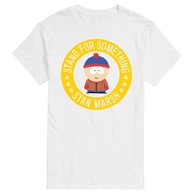 アニメキャラクター メンズ トップス Tシャツ グラフィック Licensed Character Men'south Park Stand For Somethingraphic Tee White ホワイト