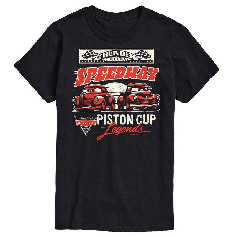 ディズニー ピクサー メンズ トップス Tシャツ トール グラフィック Disney / Pixar's Cars Big & Tall Thunder Hollow Graphic Tee Black ブラック