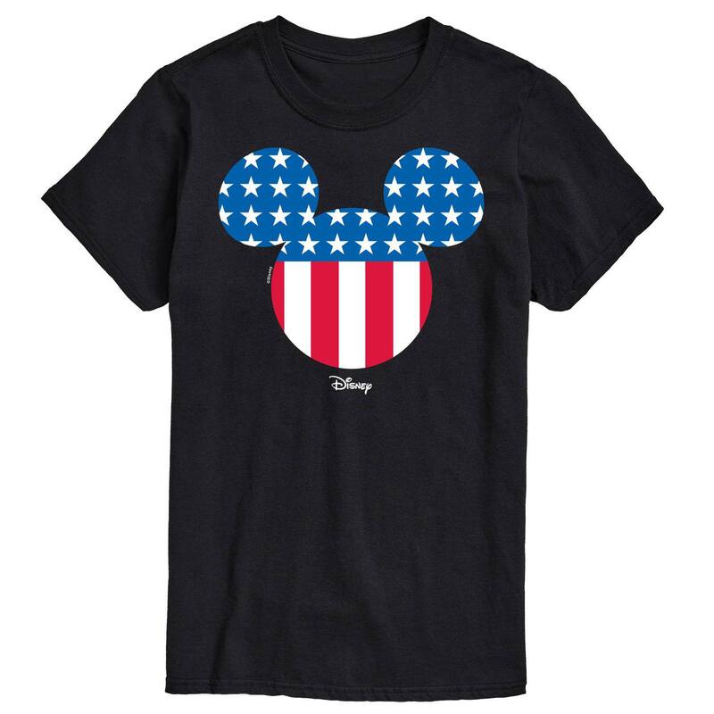 ディズニー メンズ トップス Tシャツ グラフィック Disney's Mickey Mouse Men'silhouette Graphic Tee Black ブラック 7,300円