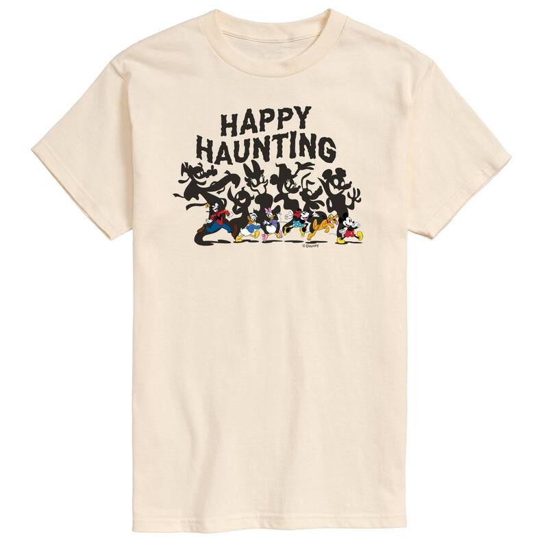 ディズニー メンズ トップス Tシャツ グラフィック Disney's Mickey Mouse & Friends Men's Happy Hauntingraphic Tee Beige ベージュ 6,445円