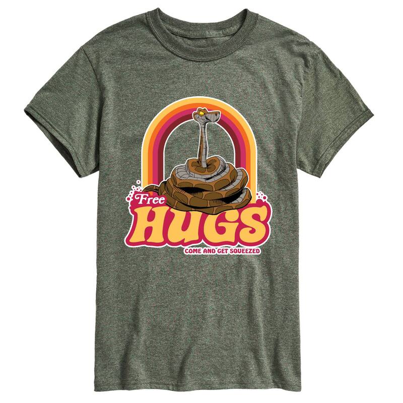 ディズニー メンズ トップス Tシャツ グラフィック Disney's The Jungle Book Men's Free Hugs Graphic Tee Heather Military Green ヘザー