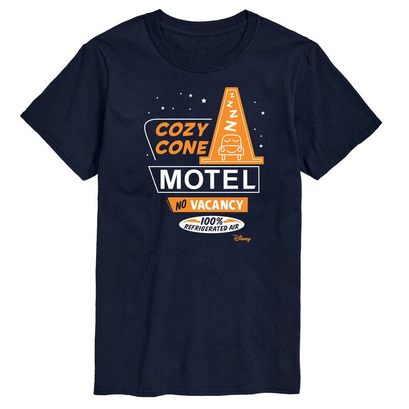 ディズニー ピクサー メンズ トップス Tシャツ グラフィック Disney / Pixar's Cars Men's Cozy Cone Motel Graphic Tee Navy ネイビー