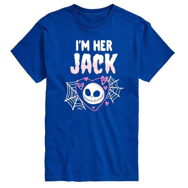 ディズニー メンズ トップス Tシャツ グラフィック Disney's Nightmare Before Christmas Men's I'm Her Jack Graphic Tee Blue ブルー