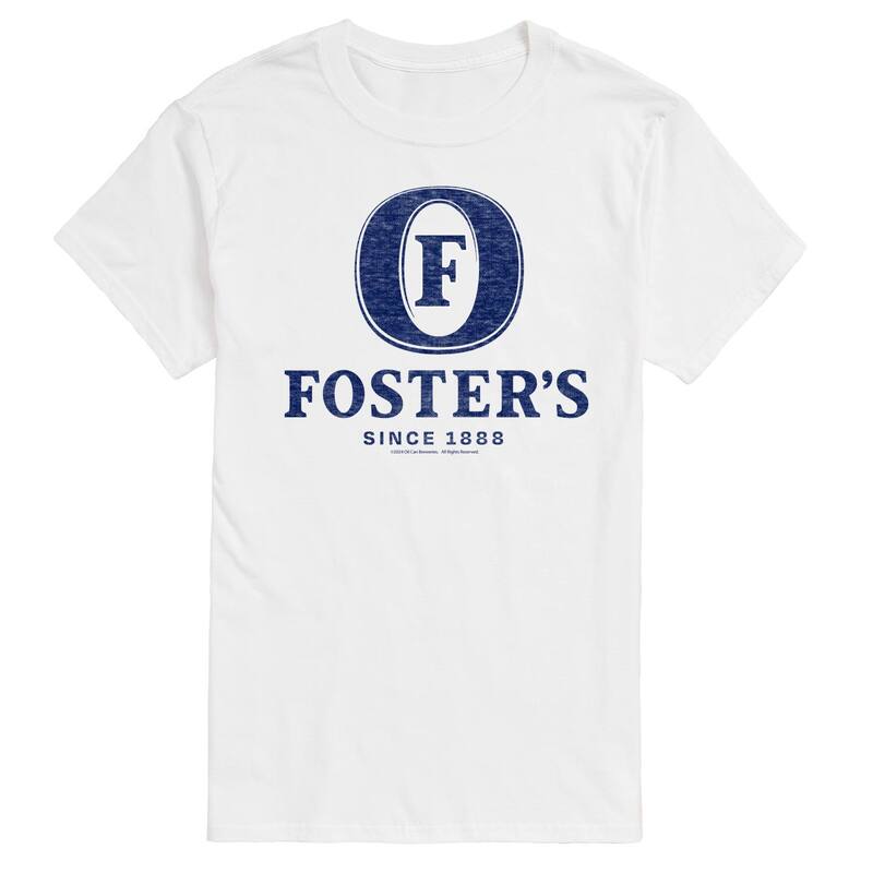 アニメキャラクター メンズ トップス Tシャツ ロゴ グラフィック Licensed Character Men's Foster's Logo Graphic Tee White ホワイト