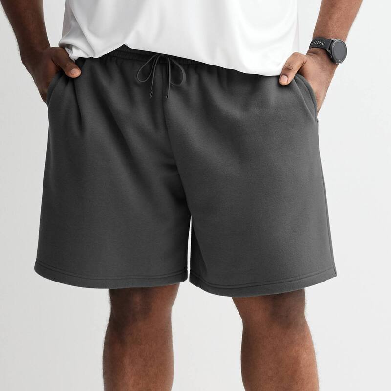 Tek Gear メンズ ボトムス ハーフパンツ・ショーツ トール ショートパンツ フリース Big & Tall Tek Gear Ultrasoft Fleece Shorts Carbon Copy