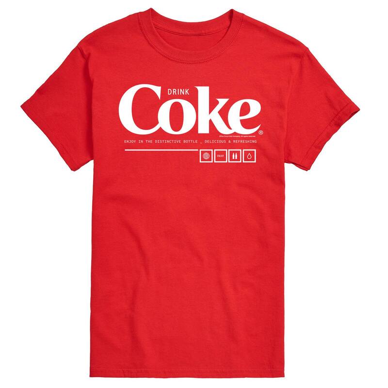アニメキャラクター メンズ トップス Tシャツ トール グラフィック Licensed Character Big & Tall Coca-Cola Drink Cokenjoy Graphic Tee Red レッド