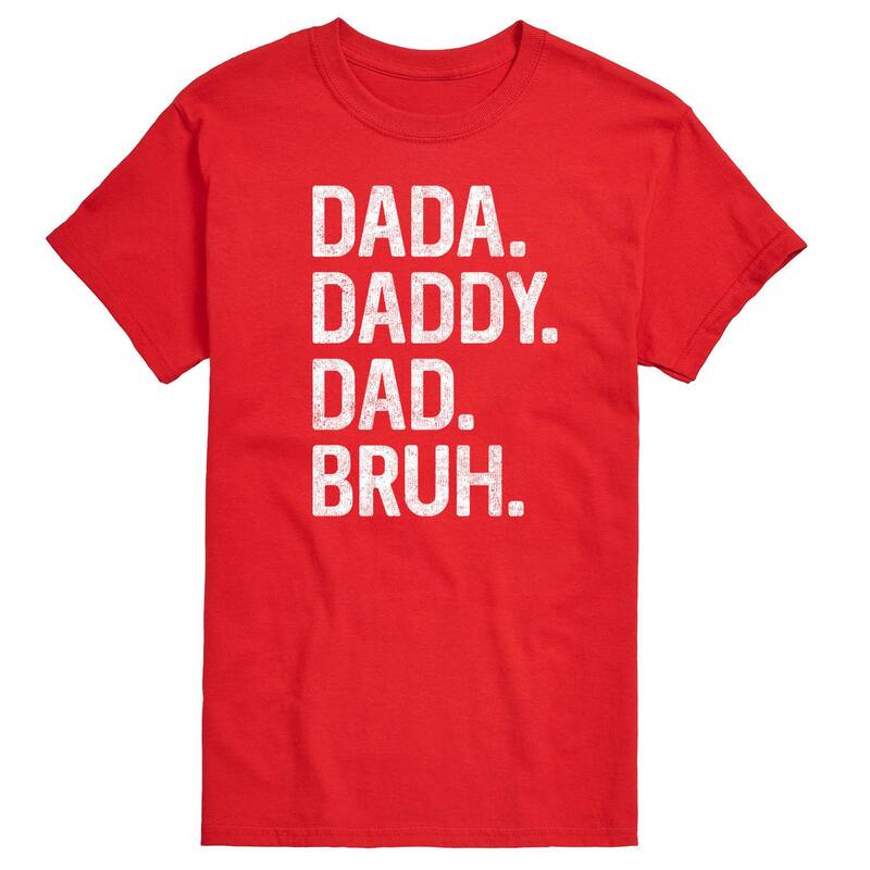 アニメキャラクター メンズ トップス Tシャツ トール グラフィック Licensed Character Big & Tall Dadaddy Dad Bruh Graphic Tee Red レッド