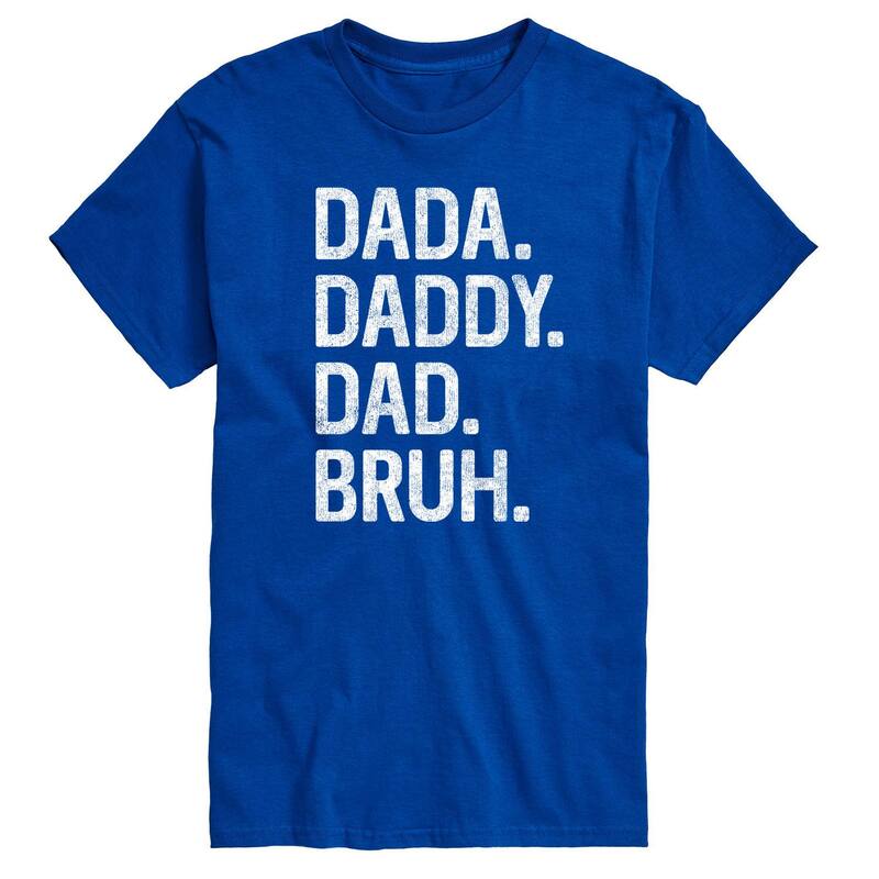 アニメキャラクター メンズ トップス Tシャツ トール グラフィック Licensed Character Big & Tall Dadaddy Dad Bruh Graphic Tee Royal Blue ブルー