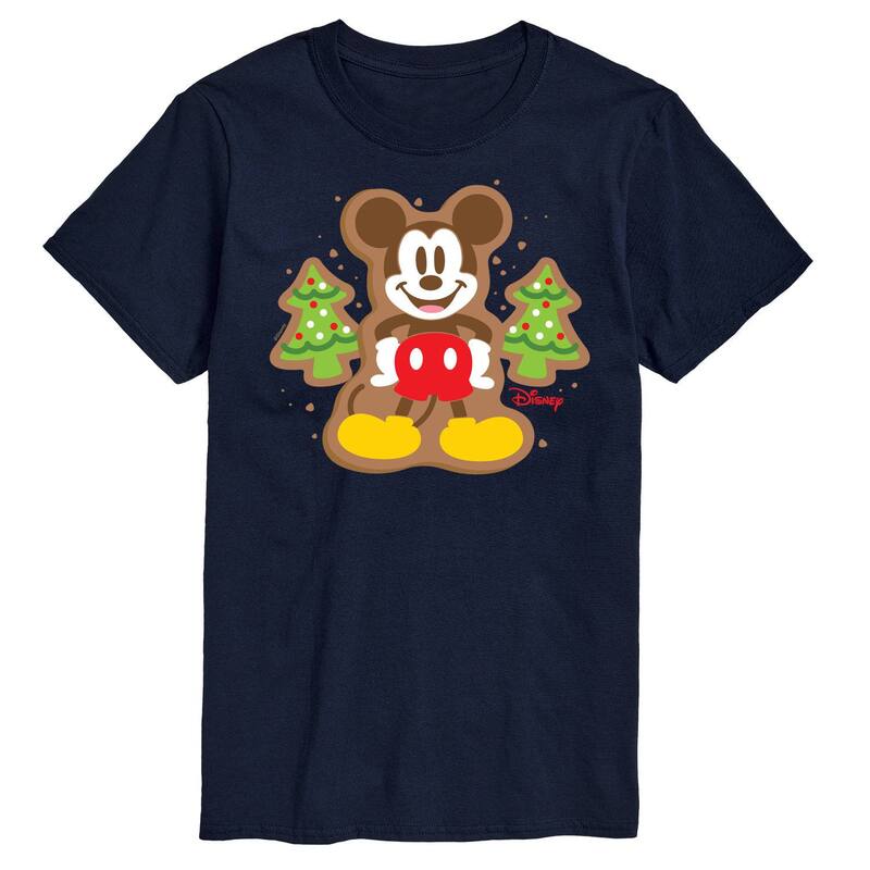 ディズニー メンズ トップス Tシャツ グラフィック Disney's Mickey Mouse Men's Cookie Graphic Tee Navy ネイビー