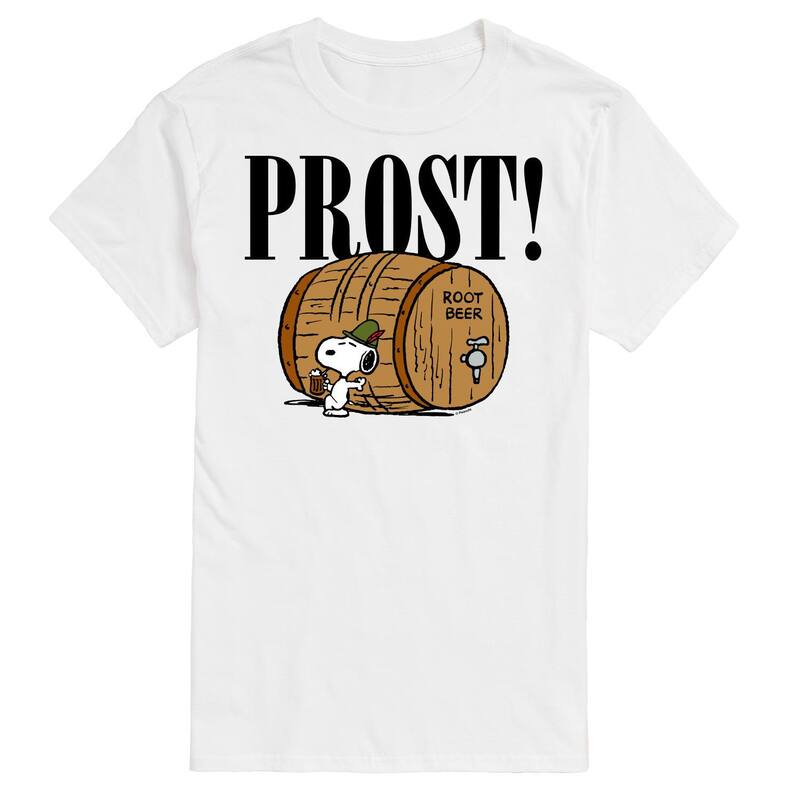 アニメキャラクター メンズ トップス Tシャツ グラフィック Licensed Character Men's Peanuts Prost! Snoopy Root Beer Graphic Tee White ホワイト 6,784円