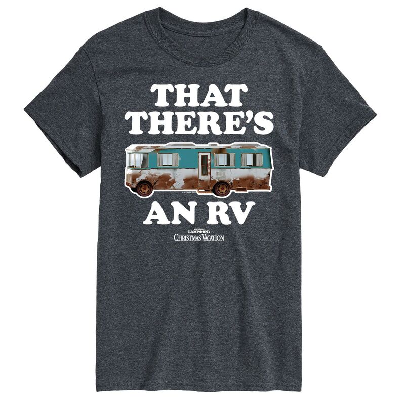 アニメキャラクター メンズ トップス Tシャツ グラフィック Licensed Character Men's Nationalampoon's Christmas Vacation RV Graphic Tee Charcoal Gray チャコール