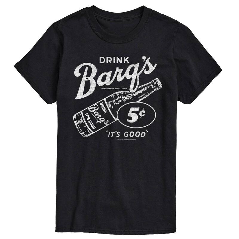 アニメキャラクター メンズ トップス Tシャツ ヴィンテージ ロゴ グラフィック Licensed Character Men's Barq's Vintage Logo Graphic Tee Black ブラック