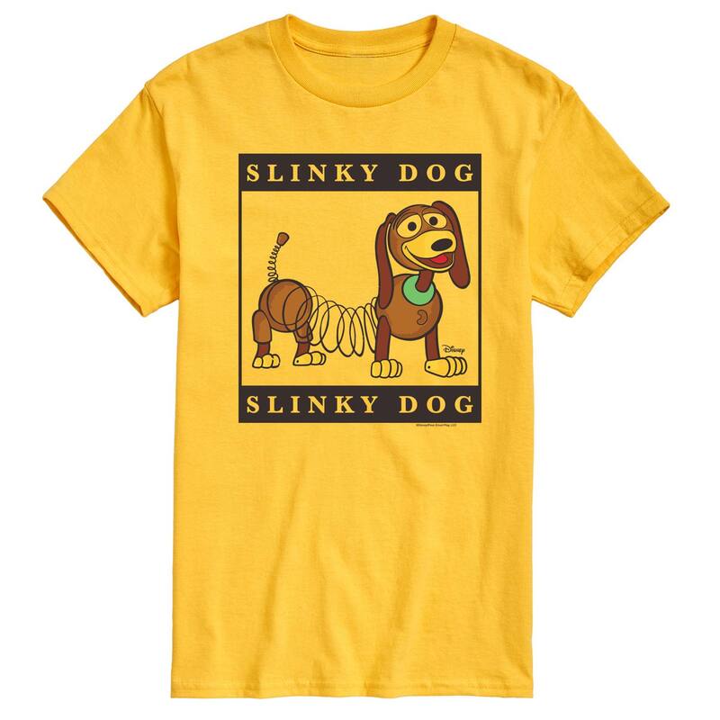 ディズニー ピクサー メンズ トップス Tシャツ グラフィック Disney / Pixar's Toy Story 4 Men'slinky Graphic Tee Yellow イエロー