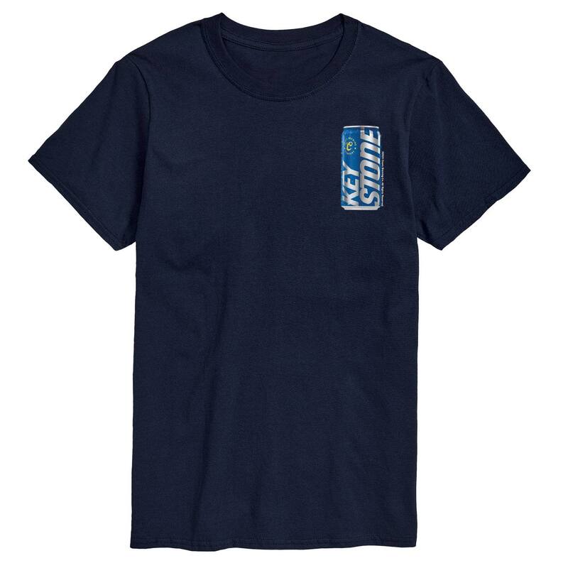 アニメキャラクター メンズ トップス Tシャツ グラフィック Licensed Character Men's Keystone Light Bottle Can Graphic Tee Navy ネイビー