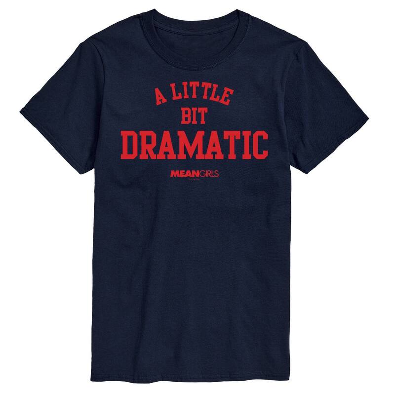アニメキャラクター メンズ トップス Tシャツ グラフィック Licensed Character Men's Mean Girls A Little Bit Dramatic Graphic Tee Navy ネイビー