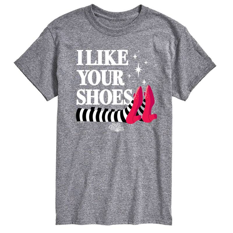 アニメキャラクター メンズ トップス Tシャツ グラフィック Licensed Character Men's Wizard Of Oz Like Your Shoes Graphic Tee Heather Gray グレー