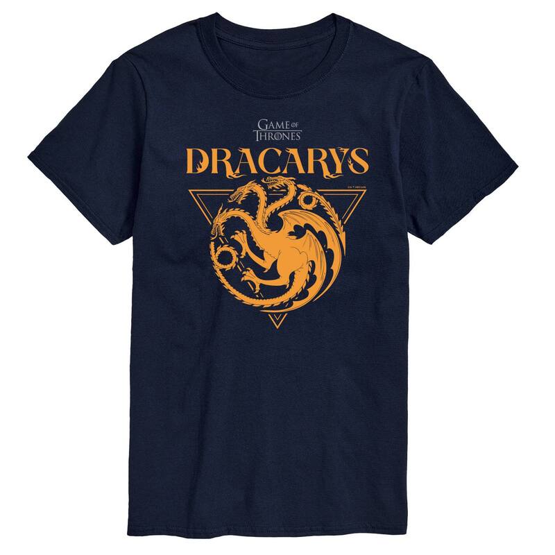 アニメキャラクター メンズ トップス Tシャツ グラフィック Licensed Character Men's Game Of Thrones Dracarys Graphic Tee Navy ネイビー 6,275円